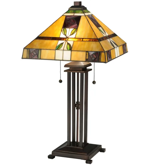 26.5"H Mackintosh Rose Table Lamp