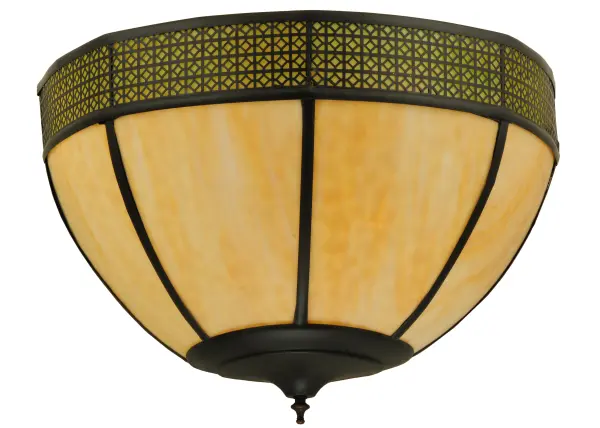 The Coronation is a curvaceous; attractive wall sconce featuring a Beige Bent Glass shade with Avocado Glass on the upper layer. Dramatically styled Weave-Tex diamond-shaped metal accents are highlighted in a Craftsman Brown finish to add that crowning touch. This wall fixture is ideal for illuminating residences; hotels; and even TV courtrooms; from New York to Hollywood and Pasadena; California. The Coronation Sconce is included in our American-made; American-designed; handcrafted Quality Bent Glass Collection and manufactured in Yorkville; New York. UL and cUL listed for dry and damp locations. The fixture is featured in the courtroom scenes of the gripping global TV hit legal drama Presumed Innocent". The Quality Bent Glass division of Meyda Lighting is over 100 years in the making. Today; we are still creating timeless masterpieces using tools and methods from the days when we supplied Tiffany Studios. Bent glass colors and metal finishes are customizable; as each fixture is handcrafted to order."