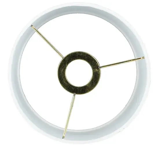 8.25"W White Linen Drum Shade - Image 8