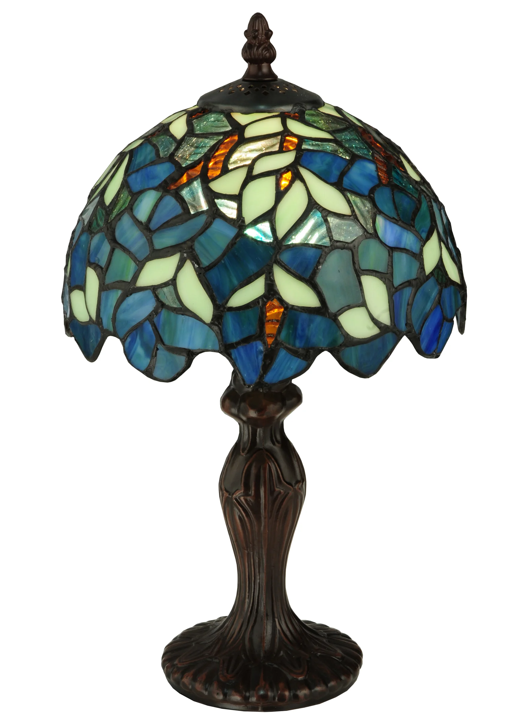 Nightfall Wisteria Mini Lamp in Mahogany Bronze