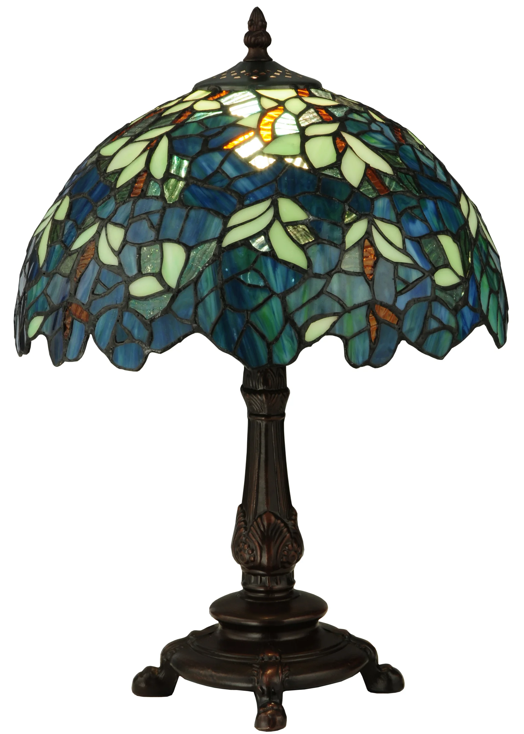 Nightfall Wisteria One Light Accent Lamp in Mahogany Bronze