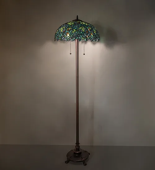 63" High Nightfall Wisteria Floor Lamp