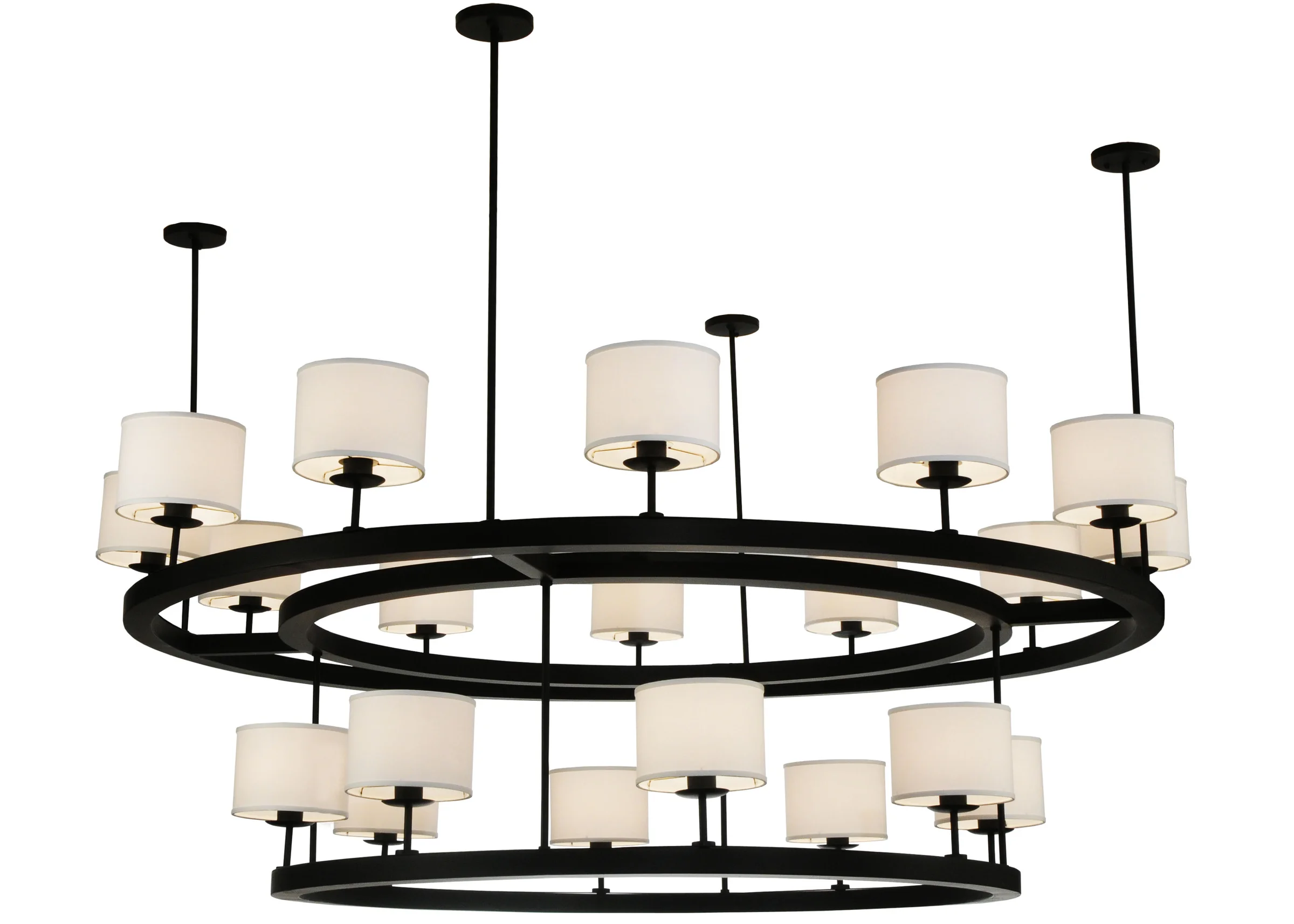 81"W Chestnut Hill 2 Tier Semi-Flushmount