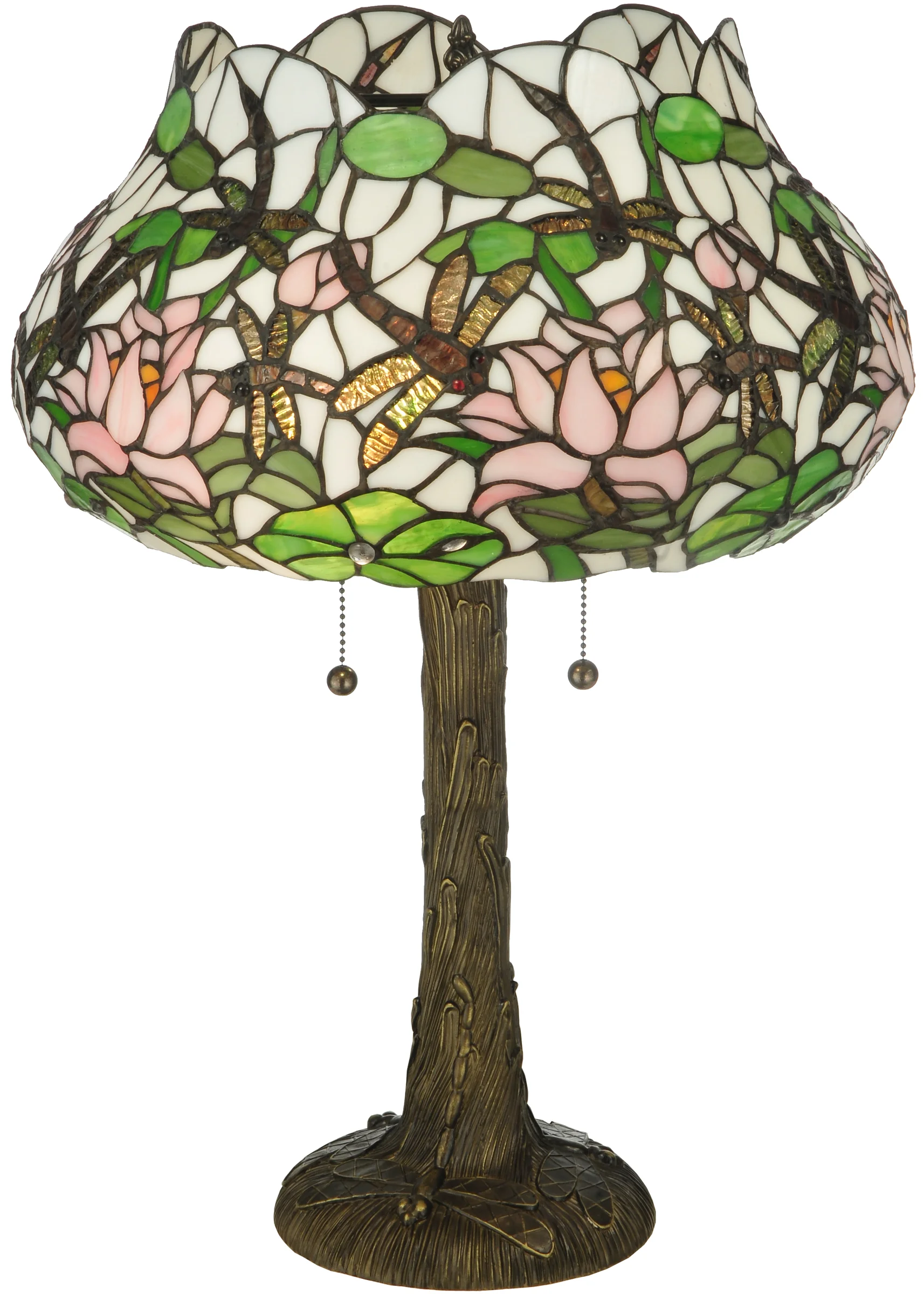 22.5"H Dragonfly Flower Table Lamp
