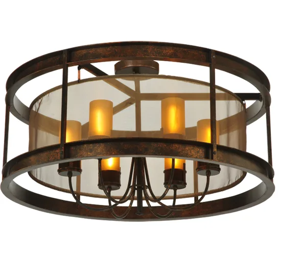 36"W Cordoba 6 LT Semi-Flushmount