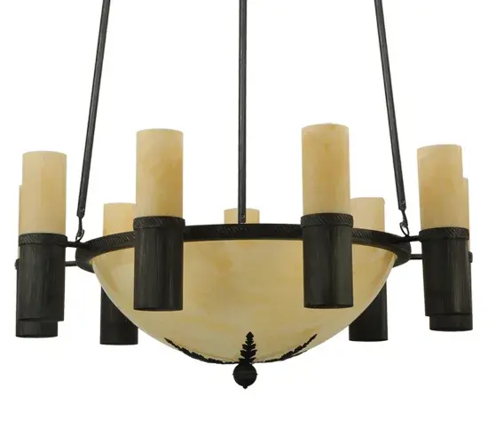 61" Wide Bella Sala 9 Arm Chandelier - Image 3