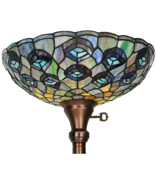 The Tiffany Peacock Feather by Meyda Lighting - Image 2