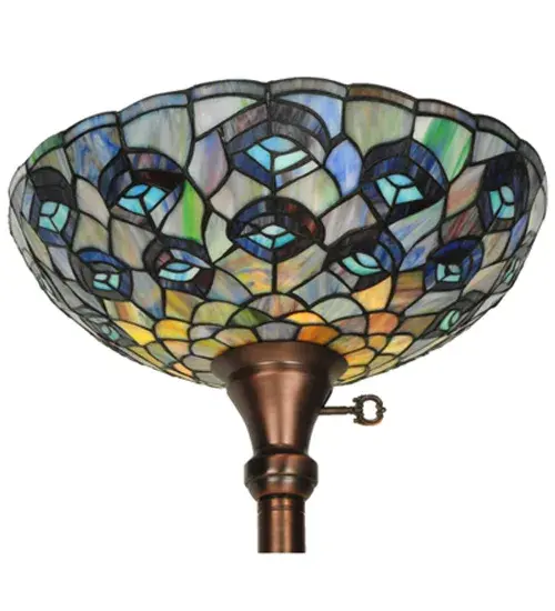 The Tiffany Peacock Feather by Meyda Lighting - Image 4