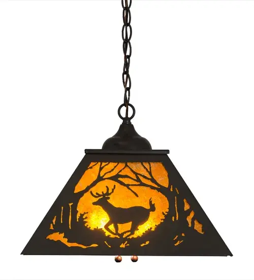 The Meyda Tiffany - Deer At Dawn by Meyda Lighting - Image 5
