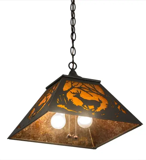 The Meyda Tiffany - Deer At Dawn by Meyda Lighting - Image 6
