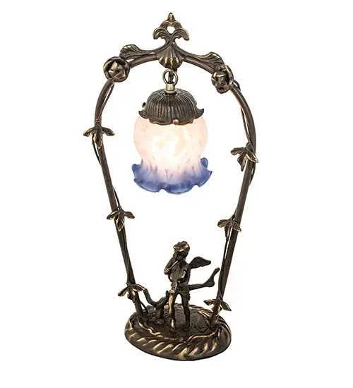 The Pink/Blue Cherub with Violin by Meyda Lighting - Image 2
