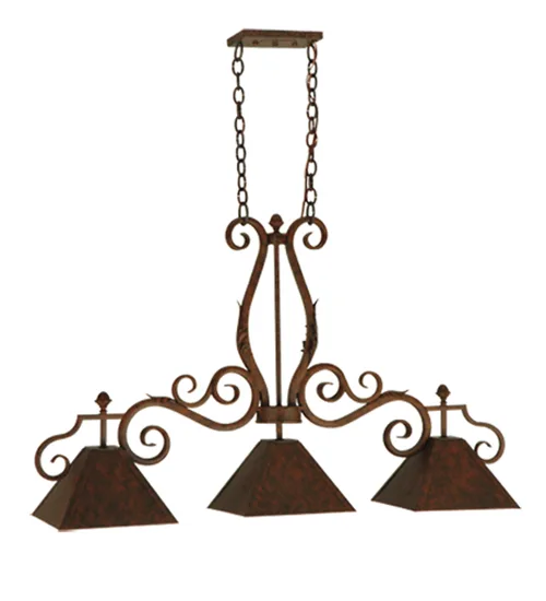 48" Long Pedra 3 LT Island Pendant