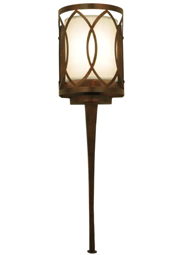 This stunning fixture with a chic curved design features an Art Deco motif. The Cream Textrene diffuser is complemented with a Gilded Tobacco finish. This ADA Compliant wall sconce is handcrafted by highly skilled artisans in our 180;000 square foot manufacturing facility in Yorkville; New York. Shade styles; metal finishes and sconce sizes can be customized. UL and cUL listed for dry and damp locations however we do not recommend installing it in spaces that experience moisture due to the fabric shade.