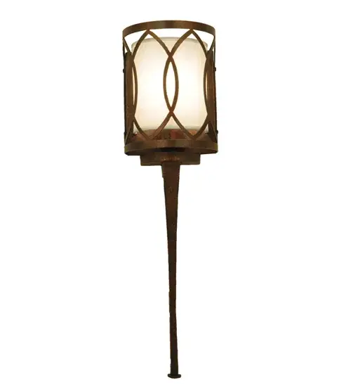 This stunning fixture with a chic curved design features an Art Deco motif. The Cream Textrene diffuser is complemented with a Gilded Tobacco finish. This ADA Compliant wall sconce is handcrafted by highly skilled artisans in our 180;000 square foot manufacturing facility in Yorkville; New York. Shade styles; metal finishes and sconce sizes can be customized. UL and cUL listed for dry and damp locations however we do not recommend installing it in spaces that experience moisture due to the fabric shade. - alternate view
