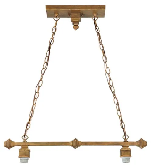 28" Long Oblong Pendant Hardware