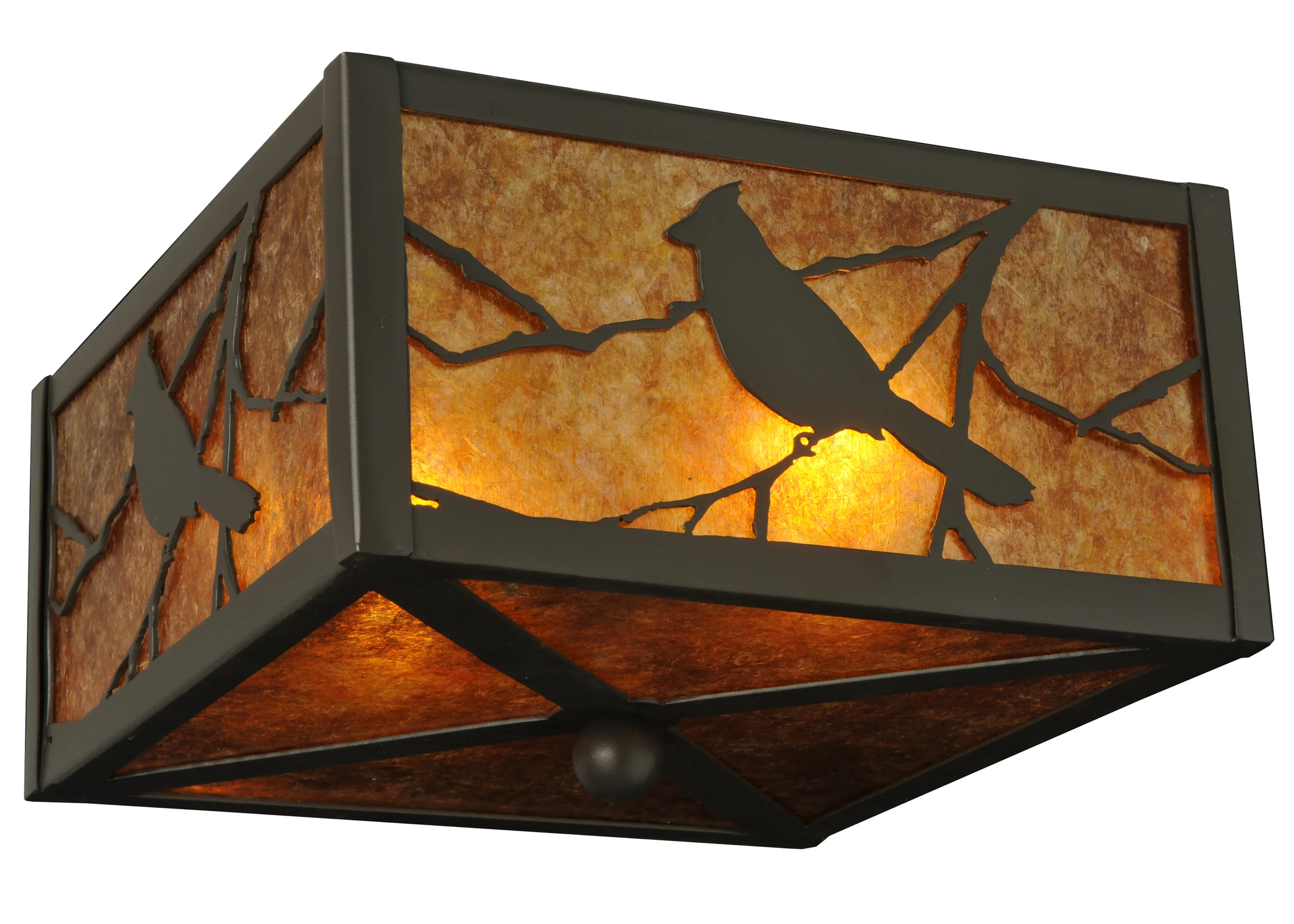 10" Square Song Bird Flushmount