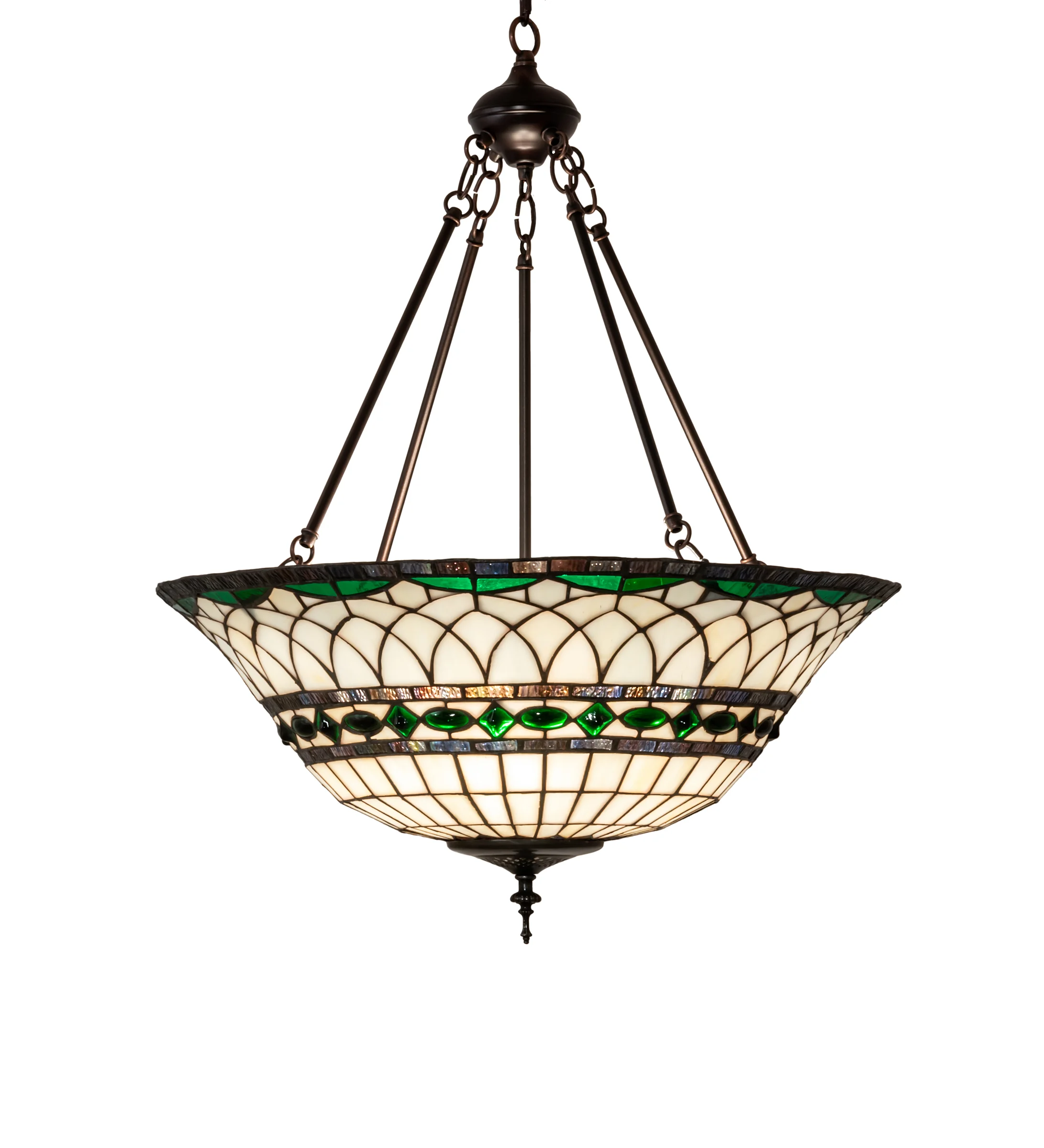 24" Wide Tiffany Roman Inverted Pendant