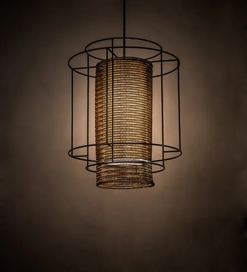 39" Wide Maille Drum Pendant