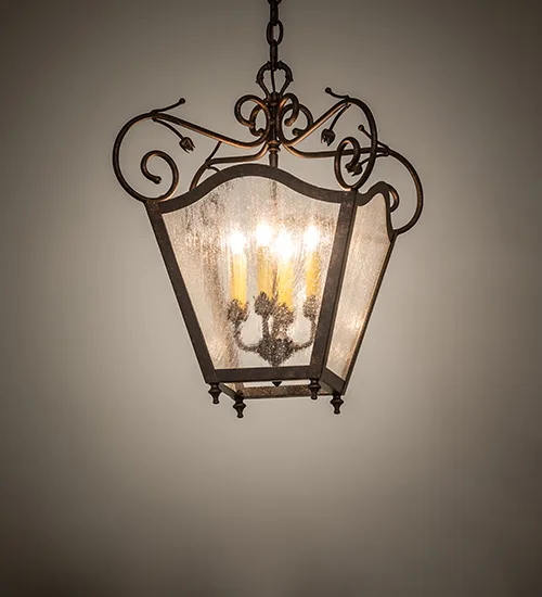16" Square Terena 4 Light Pendant