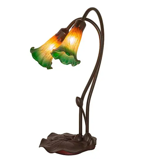 The Amber/Green Pond Lily by Meyda Lighting - Image 2