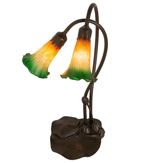 The Amber/Green Pond Lily by Meyda Lighting - Image 4