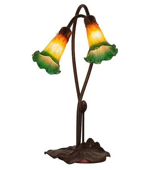 The Amber/Green Pond Lily by Meyda Lighting - Image 5