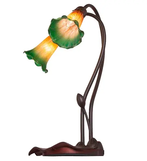 The Amber/Green Pond Lily by Meyda Lighting - Image 6
