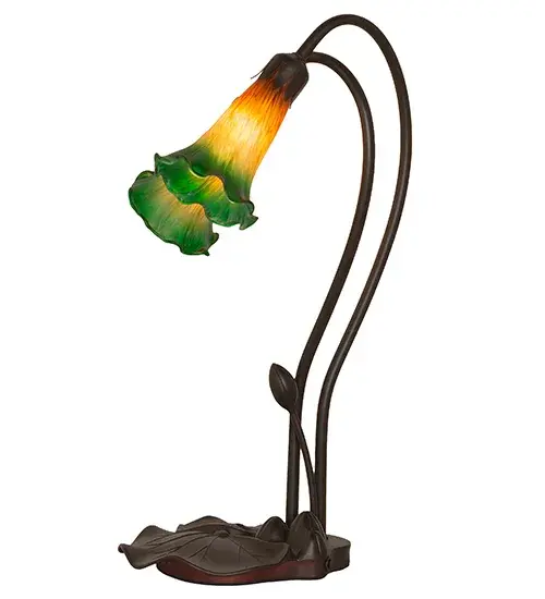 The Amber/Green Pond Lily by Meyda Lighting - Image 7