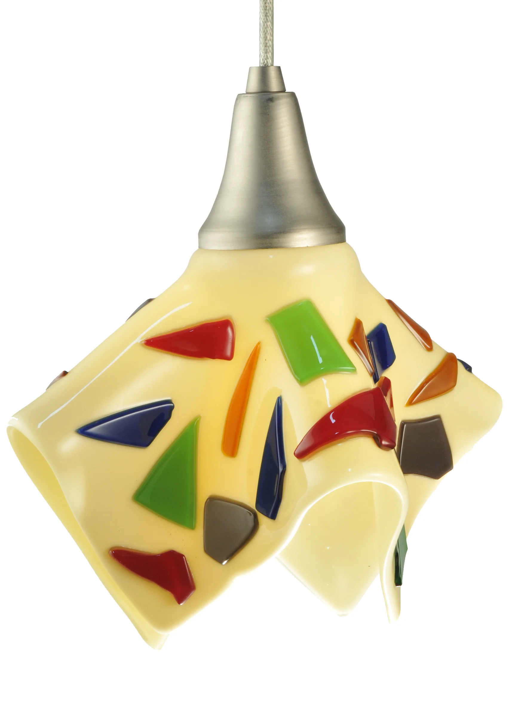 10" Wide Metro Fusion Pebbles Handkerchief Mini Pendant