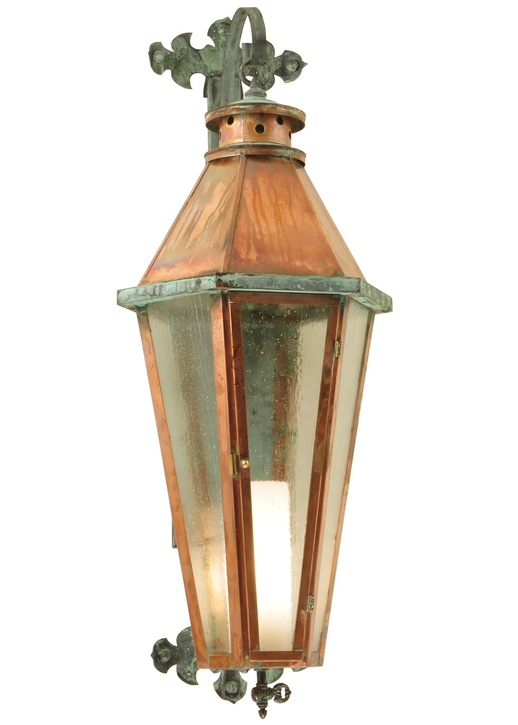 Millesime One Light Wall Sconce in Vintage Copper & Verdi Brass