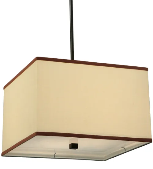 16" Square Charisma Fabric Pendant