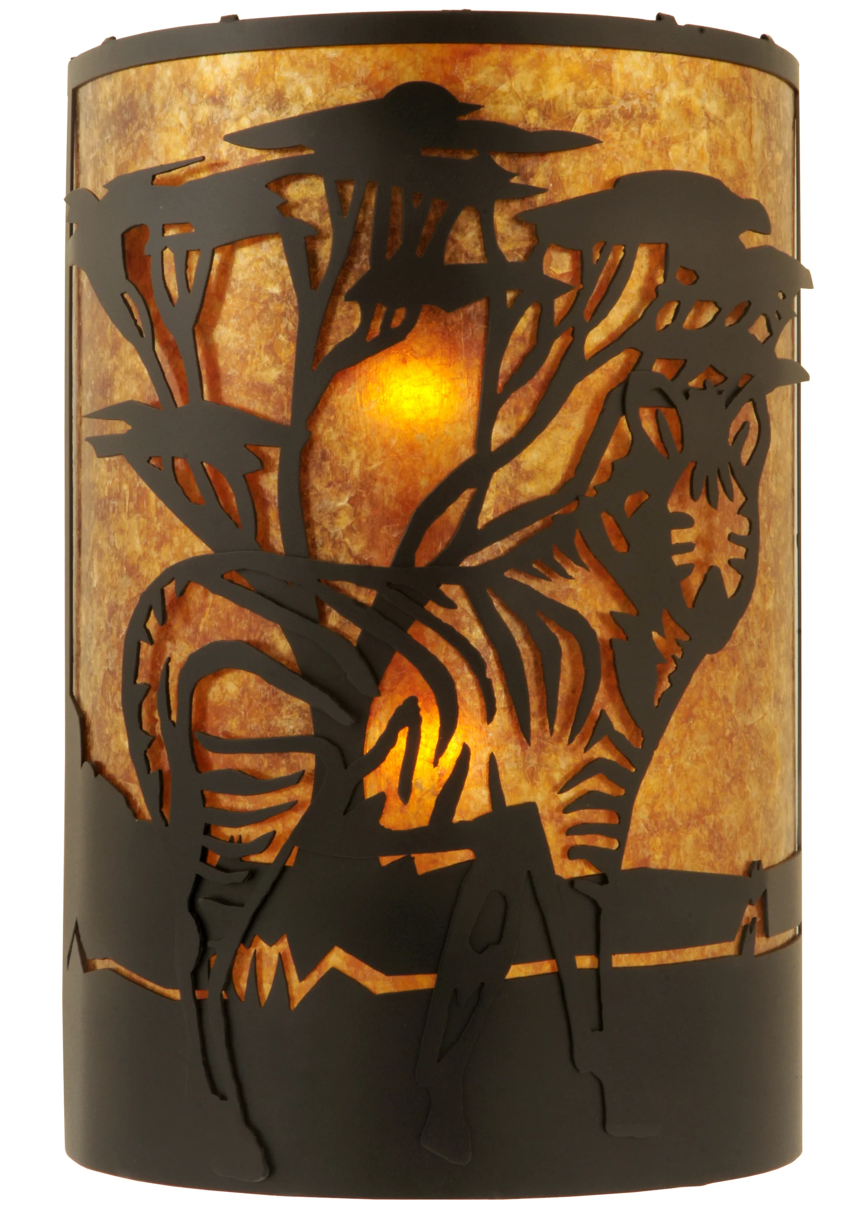 12"W Zebra Right Wall Sconce