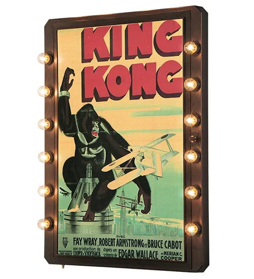 32.5" Wide Tinseltown Movie Poster Lighted Display