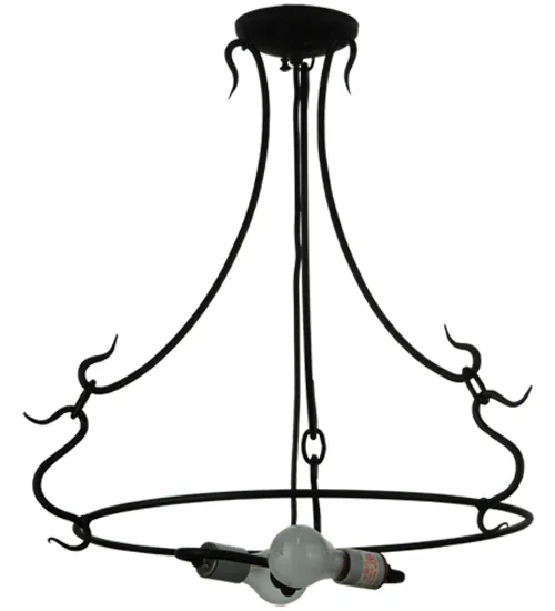 22" Wide Inverted Pendant Hardware