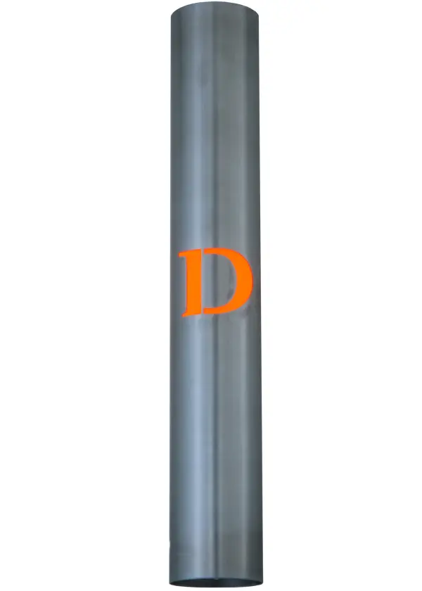 This modern; industrial-styled wall sconce is personalized with the D monogram featured in Orange on a Brushed Aluminum metal structure. The sleek; cylindrical fixture is perfect for installation on walls and facades throughout interiors and covered exterior spaces. The ADA-compliant; Personalized D" Wall Sconce is included in our American-made; American-designed; handcrafted Personalized Collection and manufactured in Yorkville; New York. The fixture is UL and cUL listed for dry and damp locations. You can order this lighting fixture by calling us and adding your business logo or monogram for your next project. Please call for pricing and lead time."