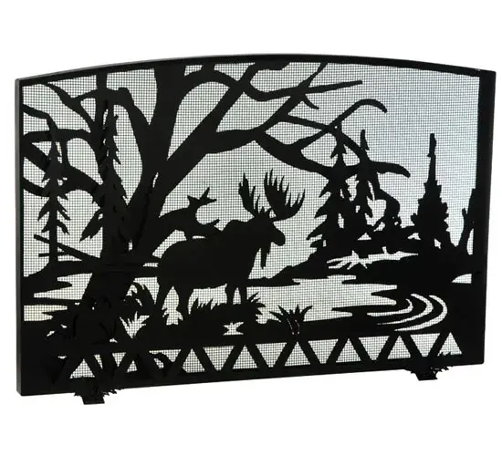 48" Wide X 33" High Moose Creek Fireplace Screen - Image 1