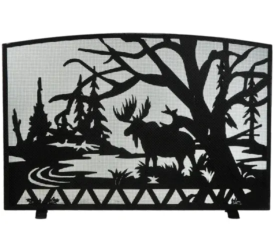 48" Wide X 33" High Moose Creek Fireplace Screen - Image 4