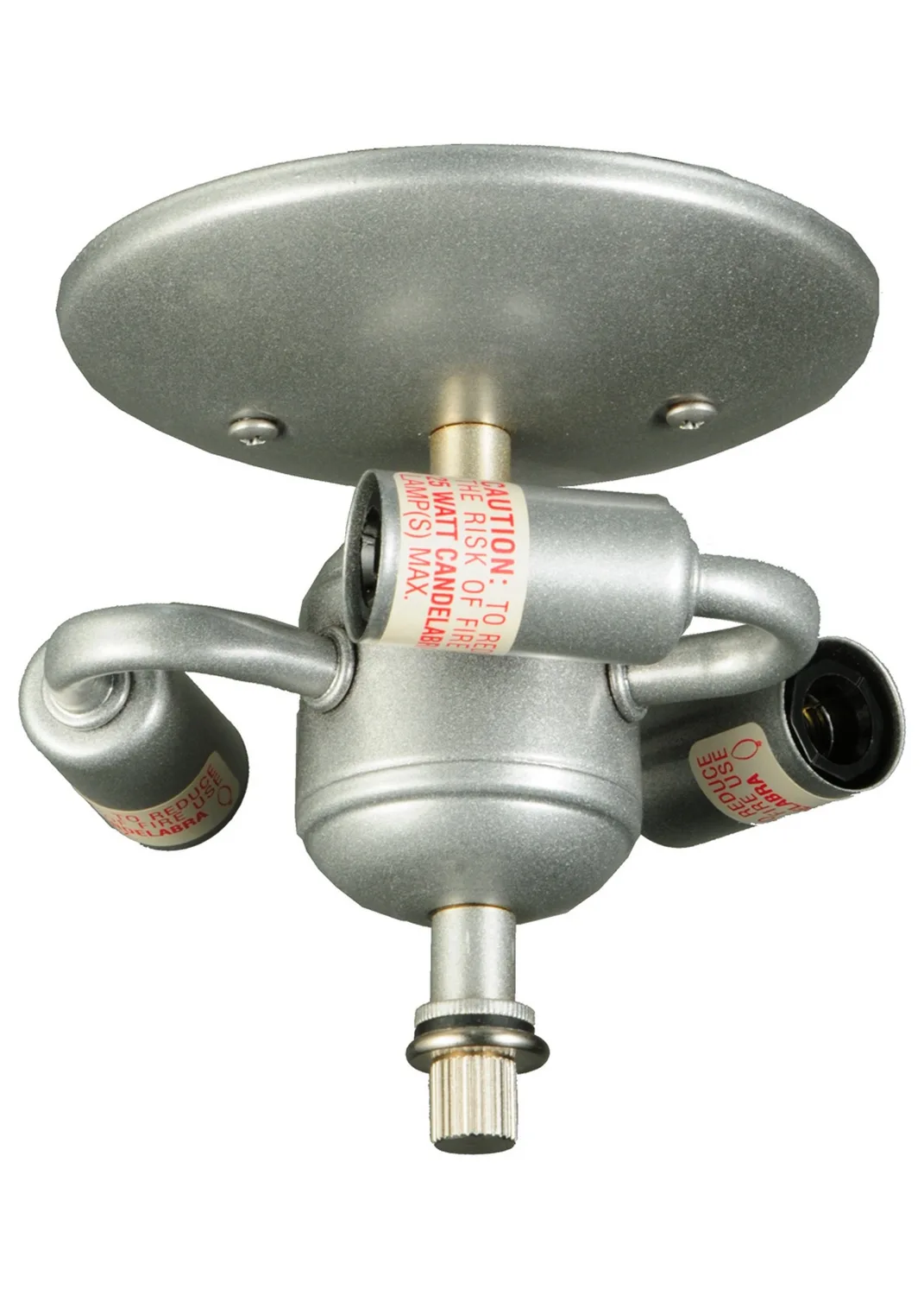 Veneto Three Light Flushmount Hardware in Nickel