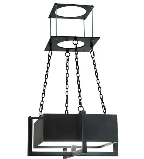 Extraordinary custom luminaires are created from our broad palette of colors; materials; designs and sizes to satisfy the most challenging aesthetic and functional demands of your lighting project. The Quadrato Brew Pendant does not include electrification as it was installed below an existing original high bay lighting fixture in Stone Brewing World Bistro & Gardens; operated by one of the nation's largest microbreweries and based in San Diego County. We can model illuminance specifications; including dimmable energy efficient and standard lamping options; to meet your requirements. Handcrafted in our Yorkville; NY manufacturing facility; the Pendant features a Statuario Idalight diffuser complemented with Natural Steel hardware and frame. - alternate view