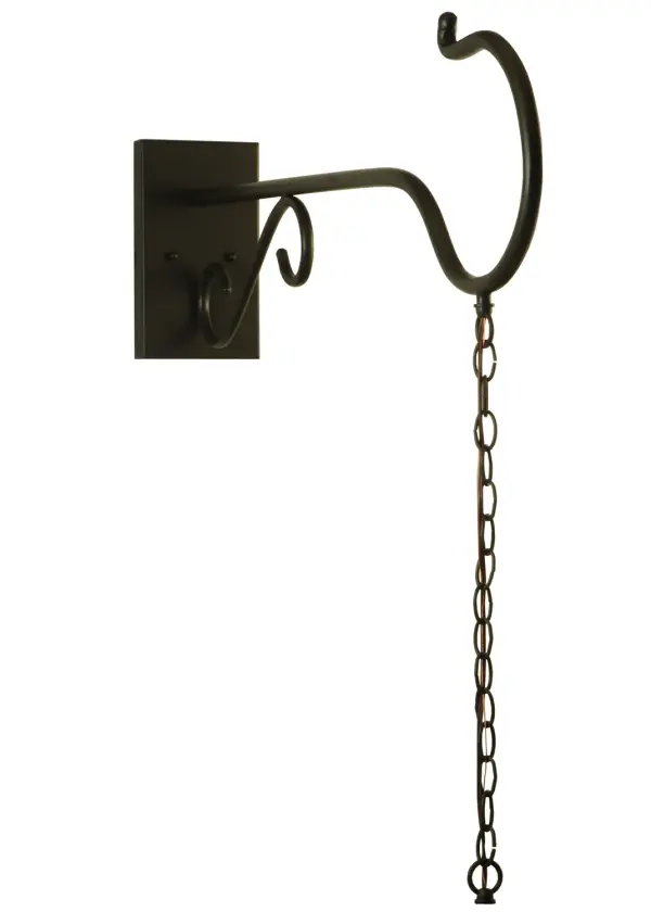 Every Meyda Tiffany item is a unique handcrafted work of art. Natural variations in the wide array of materials that we use to create each Meyda product make every item a masterpiece of its own. Photographs are a general representation of the product. Colors and designs will vary. Collection: Shepherd'S Hook Finish: Timeless Bronze Glass: Timeless Bronze Width: 5.50" Height: 12.00" Length: 36.50" Weight: 100.00 lb Extension from Wall: 36.50" Number of Bulbs: 1 Maximum Wattage: 60.00 W Bulb Type: A19 Bulb Base: Medium Material: Steel Country of Origin: USA Safety Listing: Damp Safety Rating: Damp
