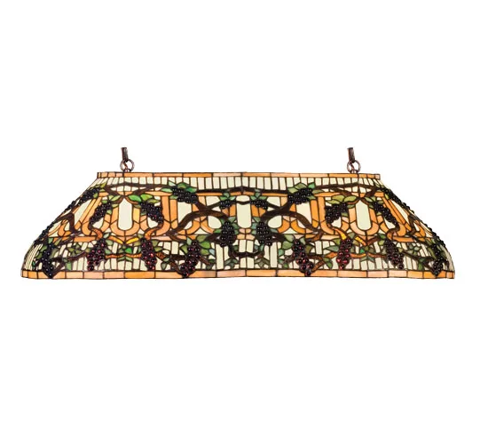 30" Long Jeweled Grape Oblong Pendant