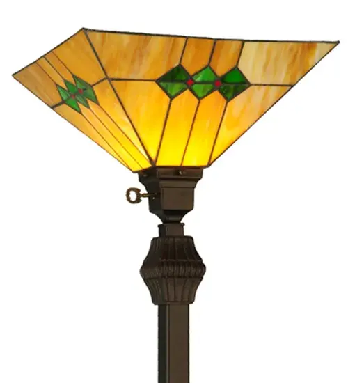 62" High Martini Mission Torchiere - Image 2