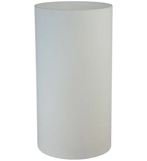 10"W X 19"H X 1/8"TK Cylinder White Acrylic Shade