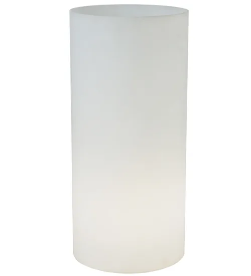 8"W X 17.25"H X 1/8"TK Cylinder White Acrylic Shade