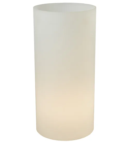7"W X 15"H X 1/8"TK Cylinder White Acrylic Shade