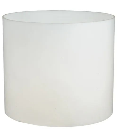 10.5"W X 12"H X 1/8"TK Cylinder White Acrylic Shade