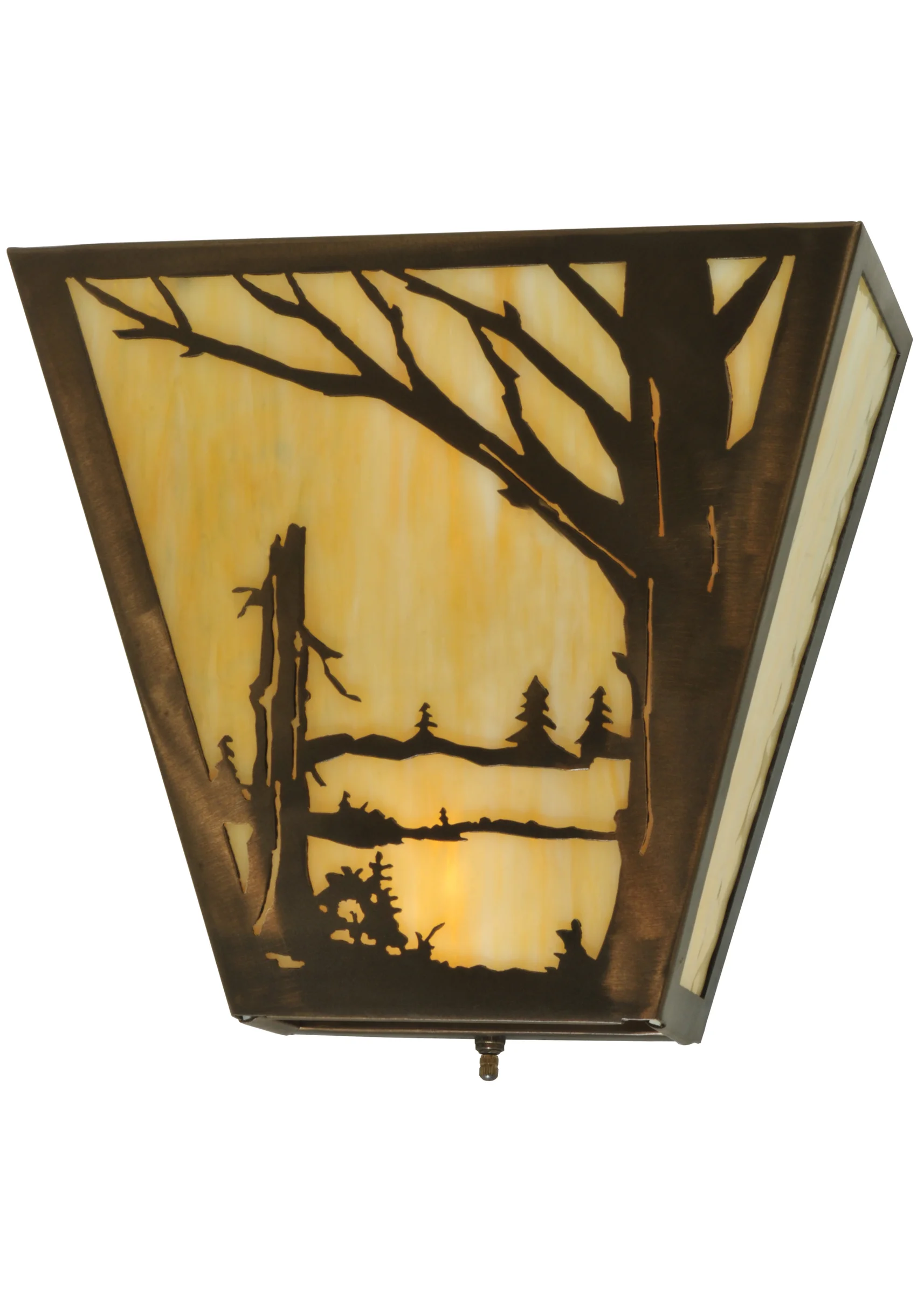 13"W Quiet Pond Right Wall Sconce