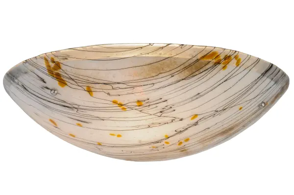 Every Meyda Tiffany item is a unique handcrafted work of art. Natural variations in the wide array of materials that we use to create each Meyda product make every item a masterpiece of its own. Photographs are a general representation of the product. Colors and designs will vary. Collection: Metro Fusion Finish: Nickel Glass: Fused Glass Width: 24.00" Height: 6.50" Length: 24.00" Weight: 18.00 lb Number of Bulbs: 3 Bulb Type: B10 Bulb Base: E12 Material: Metal Country of Origin: USA Safety Listing: Dry Safety Rating: Dry