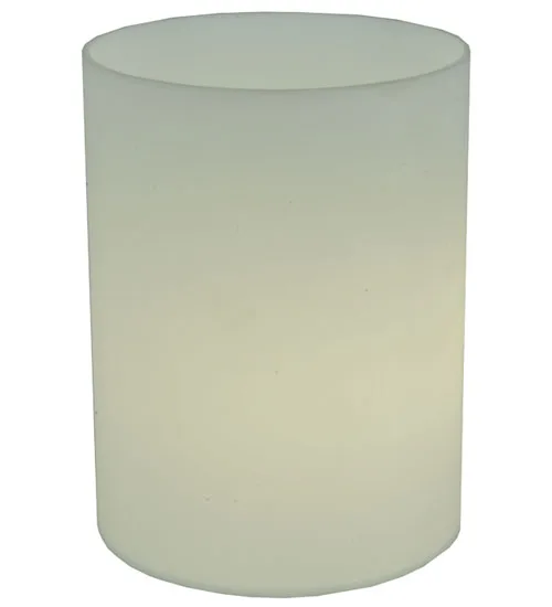 6"W X 8"H X 1/8"TK Cylinder White Acrylic Shade
