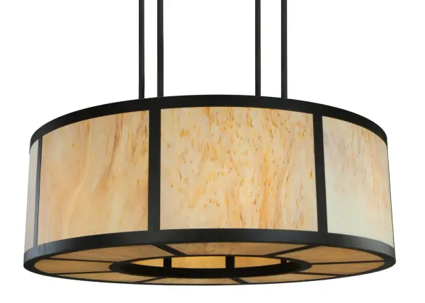 Offering sophistication with a distinctive luxurious look, the Cilindro Vicksburg reveals a round Travertine Idalight diffuser, which is complemented with a steel frame, accents and hardware featured in an Oil Rubbed Bronze finish. This fixture was created by the hands of our artisans at its manufacturing facility in Upstate New York in the USA. Custom sizes, styles and colors are available, as well as dimmable, energy efficient lamping options. UL and cUL listed for damp and dry locations. Collection: Cilindro Finish: Oil Rubbed Bronze Glass: Travertine Idalight Width: 72.00" Height: 29.00" Length: 72.00" Weight: 126.00 lb Number of Bulbs: 16 Maximum Wattage: 60.00 W Bulb Type: A19 Bulb Base: E26 Material: Steel Country of Origin: USA Safety Listing: Wet Safety Rating: Wet